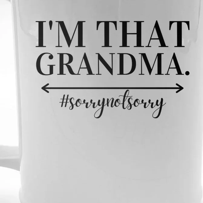 Funny I'm That Grandma Cute Grandmother Grandparent Gift Front & Back Beer Stein