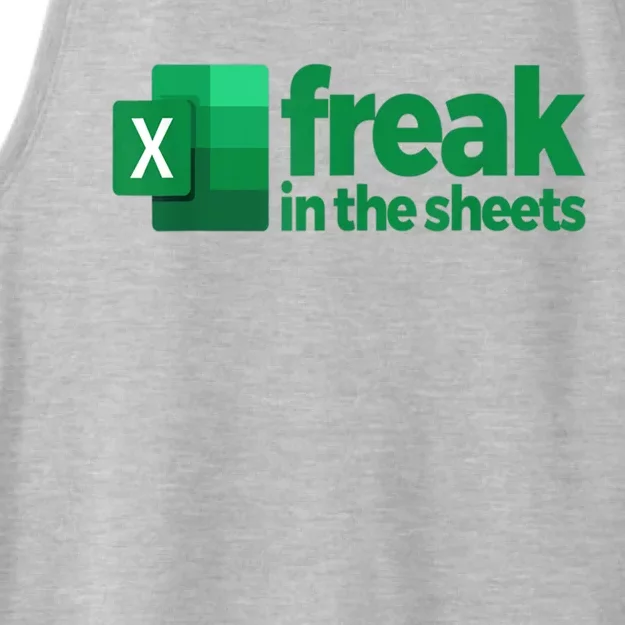 Freak In The Excel Sheets Funny Gift Ladies Tri-Blend Wicking Tank