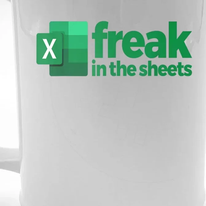 Freak In The Excel Sheets Funny Gift Front & Back Beer Stein