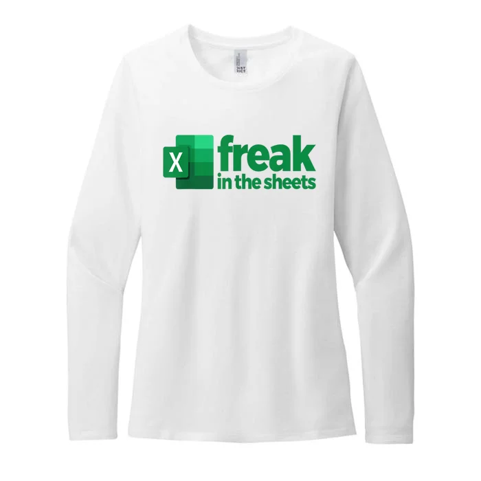 Freak In The Excel Sheets Funny Gift Womens CVC Long Sleeve Shirt