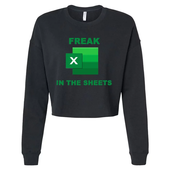 Freak In The Excel Sheets Cropped Pullover Crew