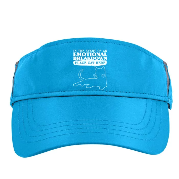 Funny In The Event Of An Emotional Breakdown Place Cat Here Adult Drive Performance Visor