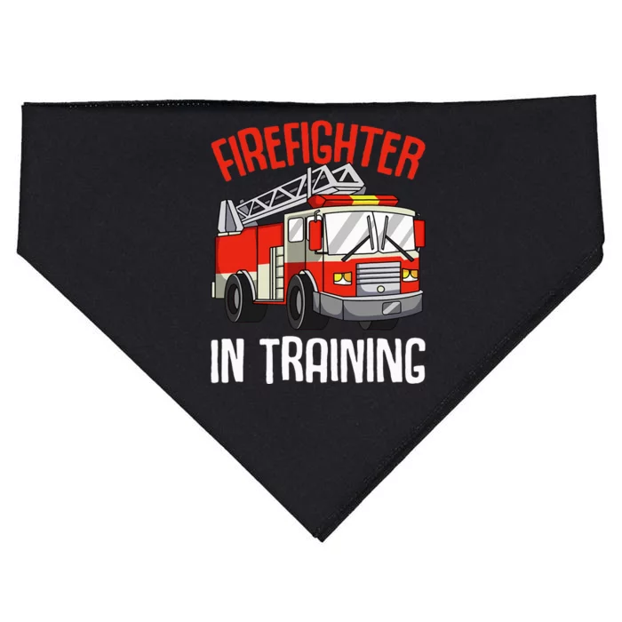 Firefighter in Training Fireman funny Firefighting USA-Made Doggie Bandana