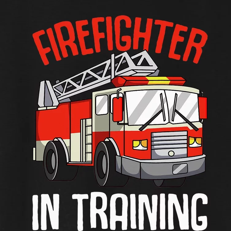 Firefighter in Training Fireman funny Firefighting Women's Crop Top Tee