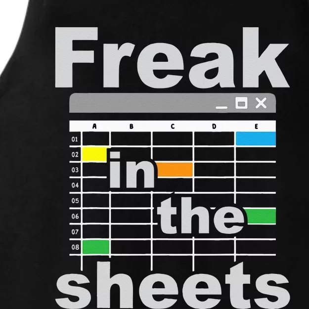 Freak In The Sheets Funny Accountant Analyst Secretary Ladies Tri-Blend Wicking Tank