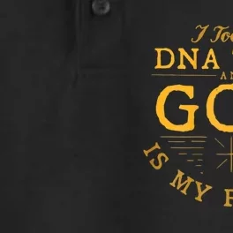 Funny I Took A Dna Test God Is My Father Jesus Dry Zone Grid Performance Polo