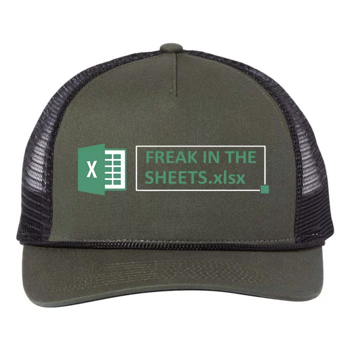 Freak In The Sheets Funny Excel Retro Rope Trucker Hat Cap