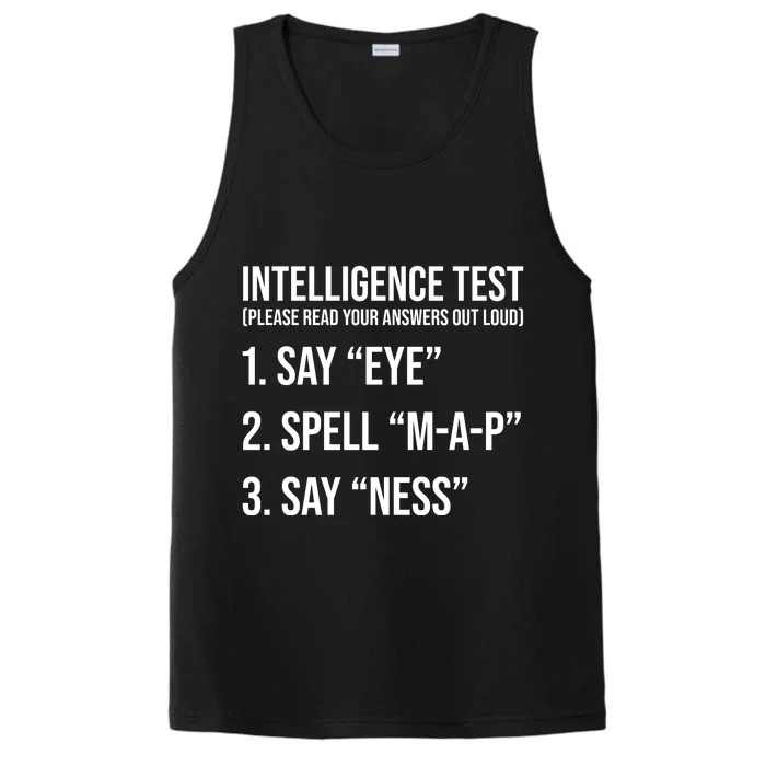 Funny Intelligence Test Performance Tank