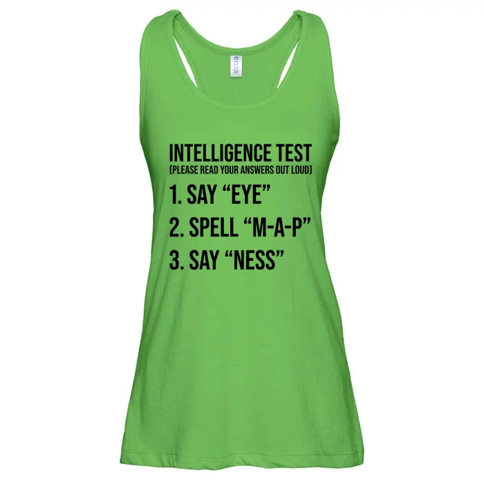 Funny Intelligence Test Ladies Essential Flowy Tank