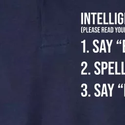 Funny Intelligence Test Softstyle Adult Sport Polo