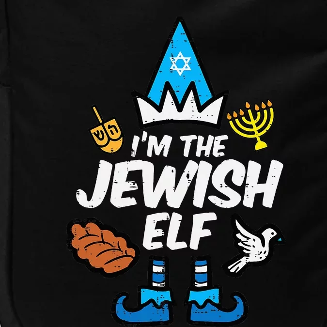 funny Im The Jewish Elf Family Hanukkah Chanukah Impact Tech Backpack