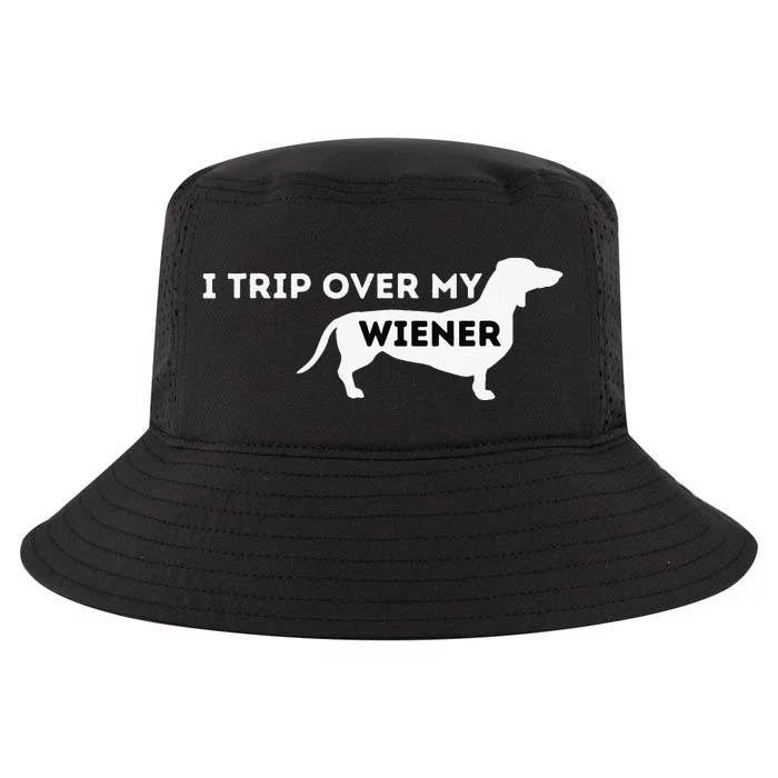 funny I Trip Over My Wiener Dachshund Lover Cool Comfort Performance Bucket Hat