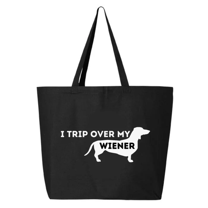 funny I Trip Over My Wiener Dachshund Lover 25L Jumbo Tote