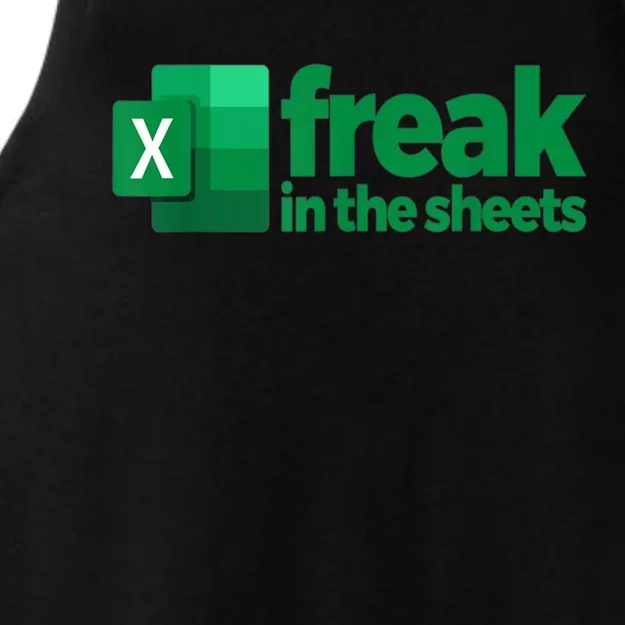 Freak In The Excel Sheets Ladies Tri-Blend Wicking Tank