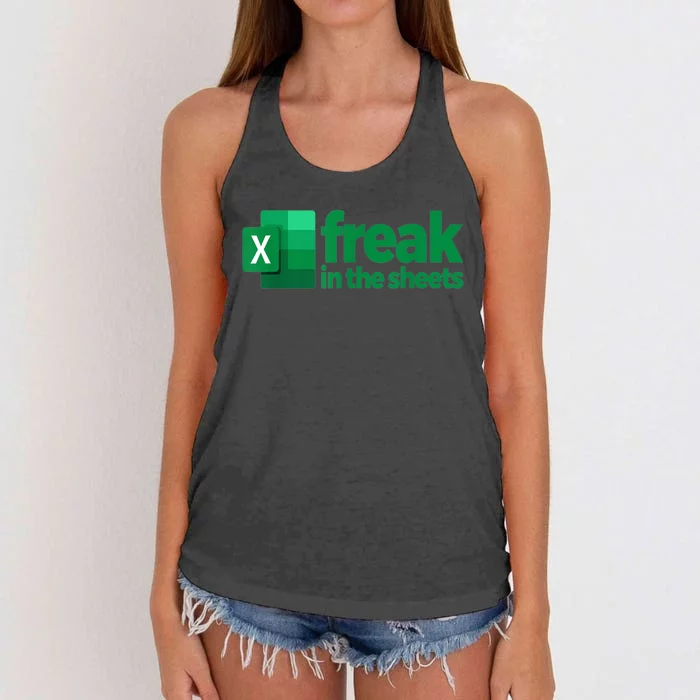 Freak In The Excel Sheets Women's Knotted Racerback Tank