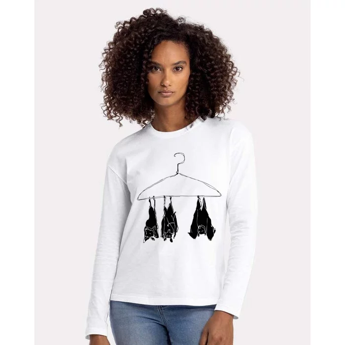 Fruitbats In The Closet Womens Cotton Relaxed Long Sleeve T-Shirt