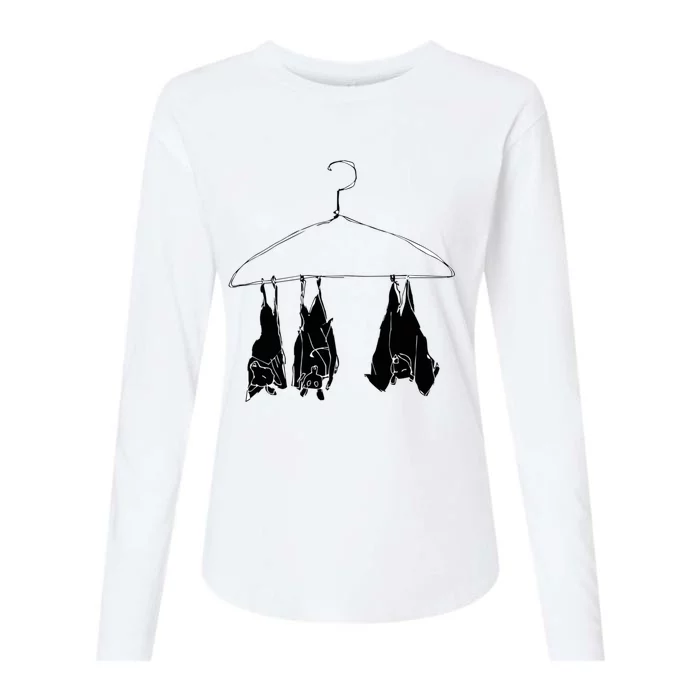 Fruitbats In The Closet Womens Cotton Relaxed Long Sleeve T-Shirt