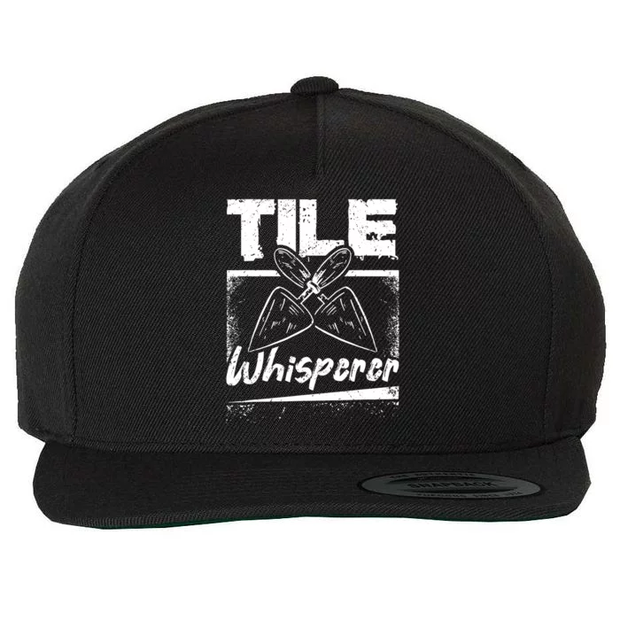 Flooring Installer Tile Whisperer Wool Snapback Cap