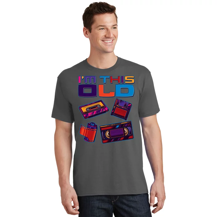 Funny I'm This Old Retro Media Technology T-Shirt