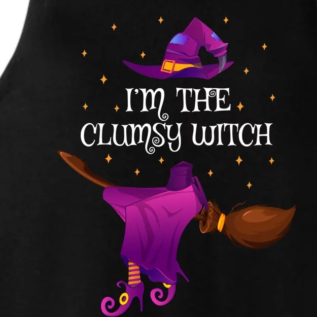 Funny Im The Clumsy Witch Halloween Cool Gift Ladies Tri-Blend Wicking Tank