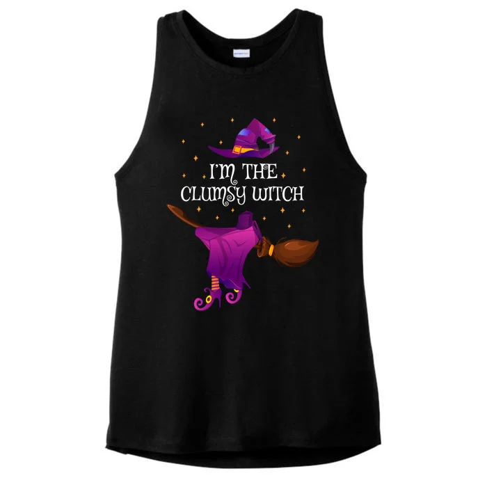 Funny Im The Clumsy Witch Halloween Cool Gift Ladies Tri-Blend Wicking Tank