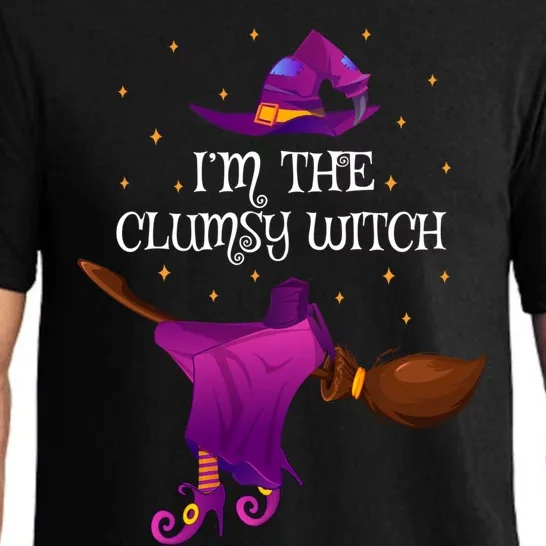 Funny Im The Clumsy Witch Halloween Cool Gift Pajama Set