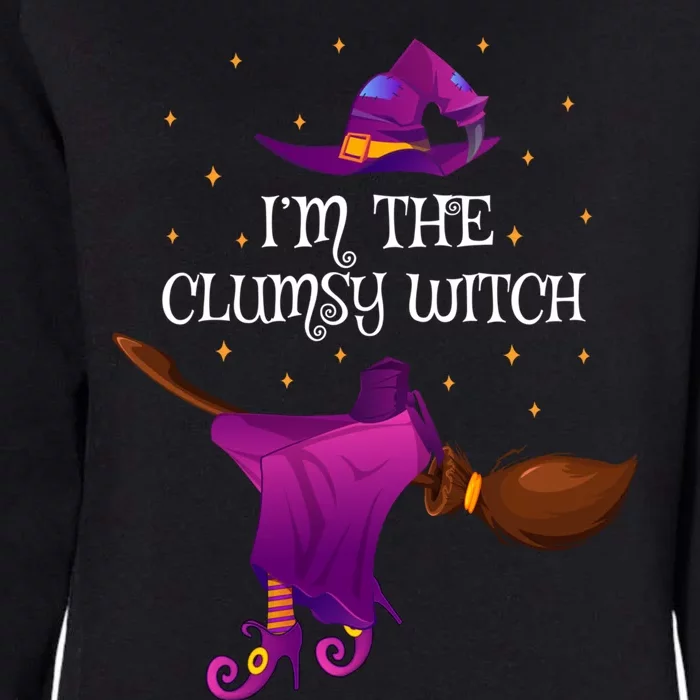 Funny Im The Clumsy Witch Halloween Cool Gift Womens California Wash Sweatshirt