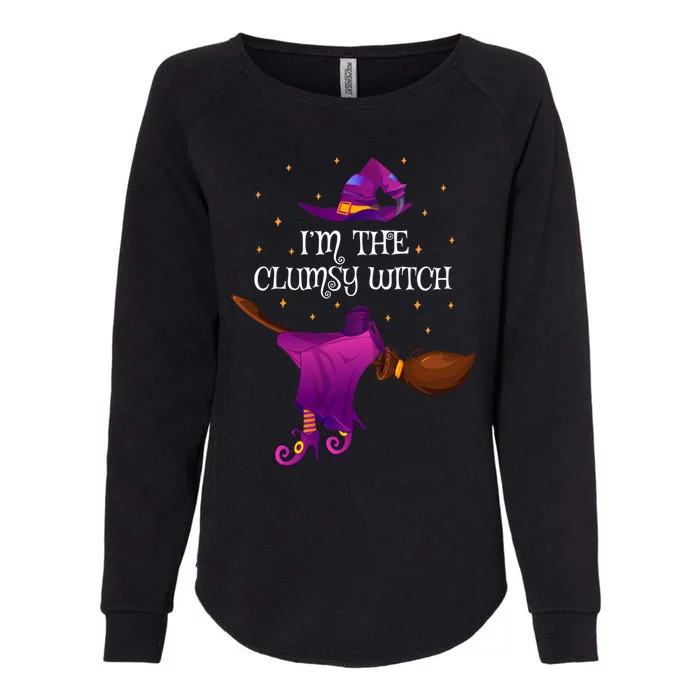 Funny Im The Clumsy Witch Halloween Cool Gift Womens California Wash Sweatshirt