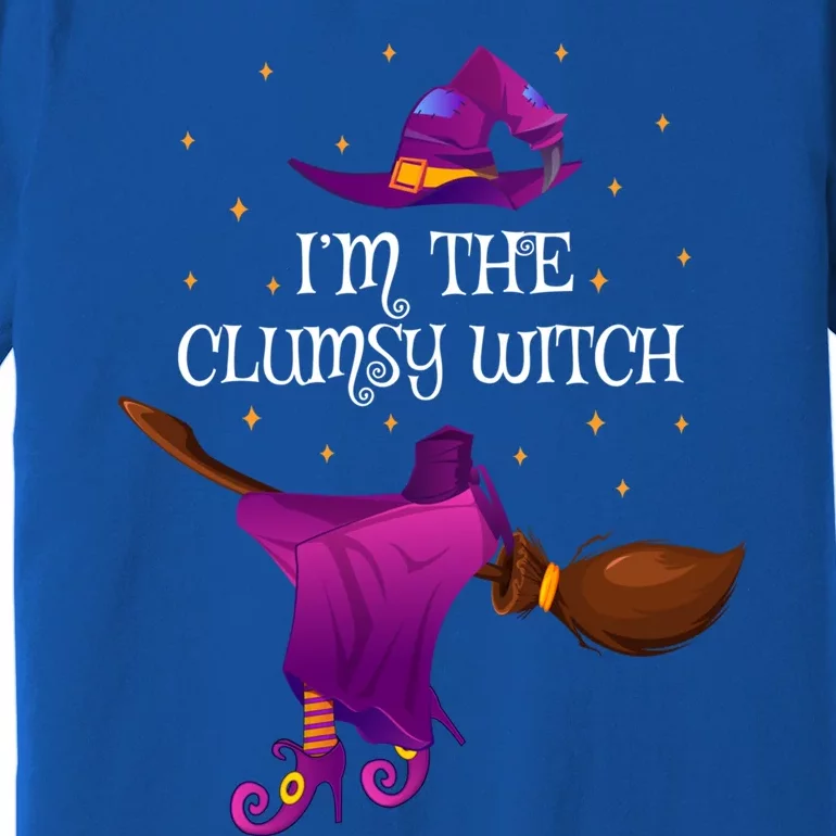 Funny Im The Clumsy Witch Halloween Cool Gift Premium T-Shirt