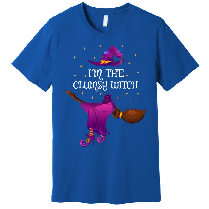 Funny Im The Clumsy Witch Halloween Cool Gift Premium T-Shirt