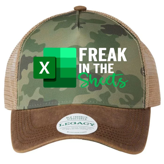 Freak In The Sheets Accountant Funny Spreadsheet Excel Legacy Tie Dye Trucker Hat