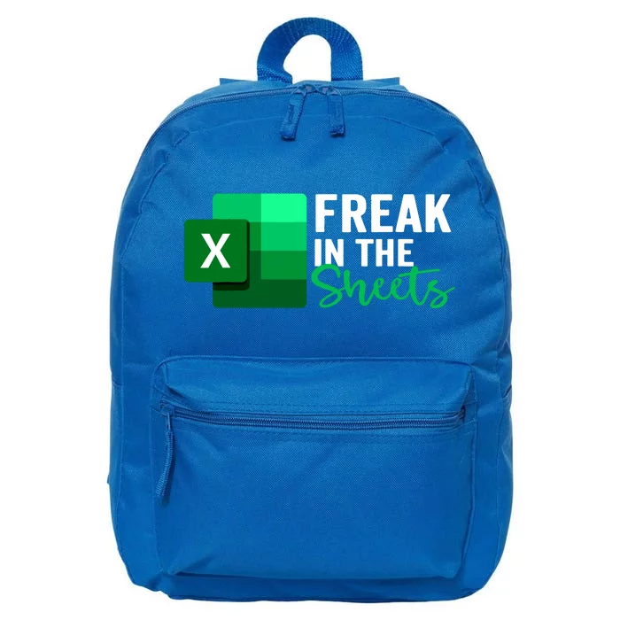 Freak In The Sheets Accountant Funny Spreadsheet Excel 16 in Basic Backpack