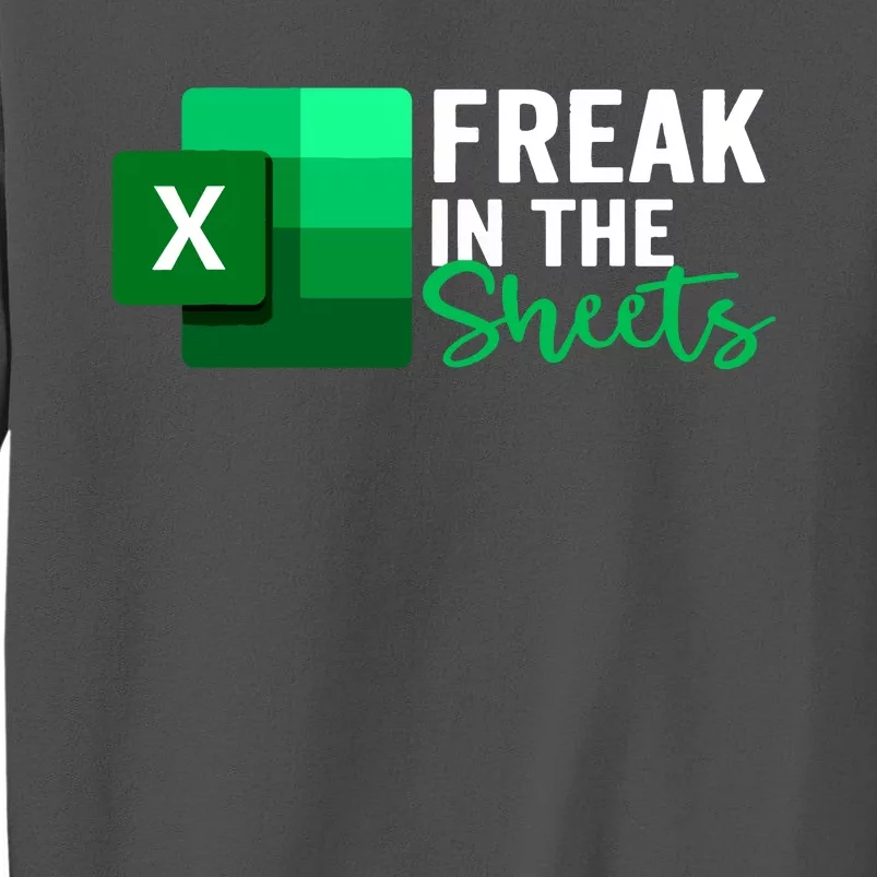 Freak In The Sheets Accountant Funny Spreadsheet Excel Tall Sweatshirt