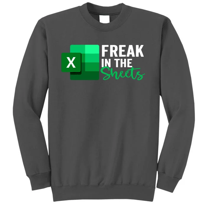 Freak In The Sheets Accountant Funny Spreadsheet Excel Tall Sweatshirt