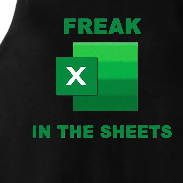 Freak In The Excel Sheets Ladies Tri-Blend Wicking Tank