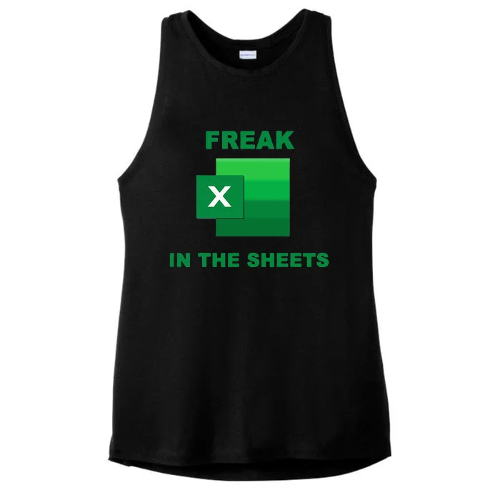 Freak In The Excel Sheets Ladies Tri-Blend Wicking Tank