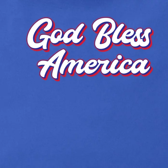 Fun Inspirational Tee God Bless America Usa Religious Us Cute Gift Zip Tote Bag