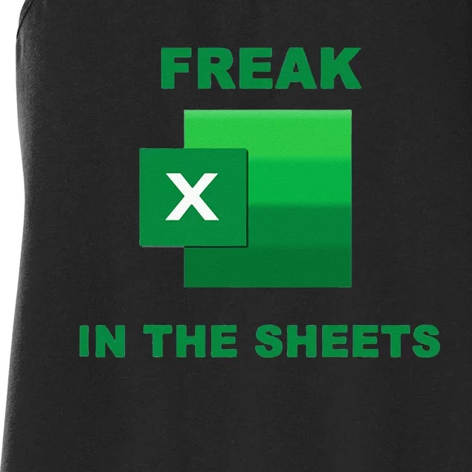 Freak In The Excel Sheets Women's Racerback Tank