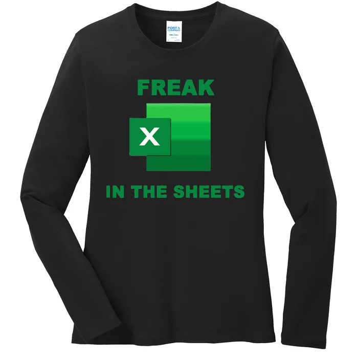 Freak In The Excel Sheets Ladies Long Sleeve Shirt