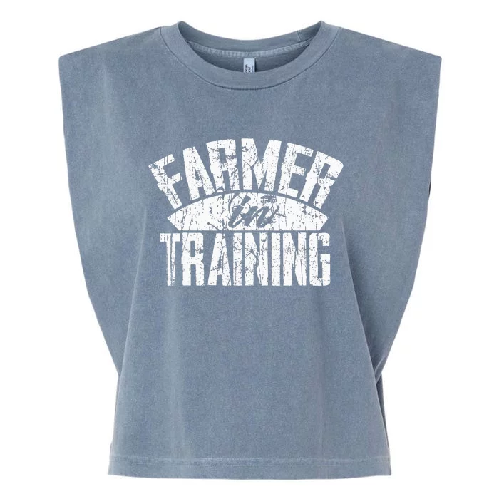 Farmer In Training Farmer Gift Garment-Dyed Women's Muscle Tee