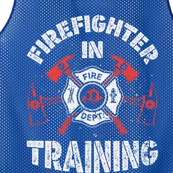 Firefighter In Training Funny Fire Firefighting Funny Gift Gift Mesh Reversible Basketball Jersey Tank