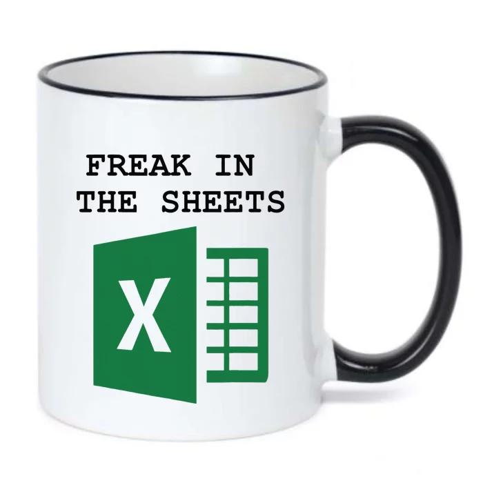 Freak In The Excel Sheets Black Color Changing Mug