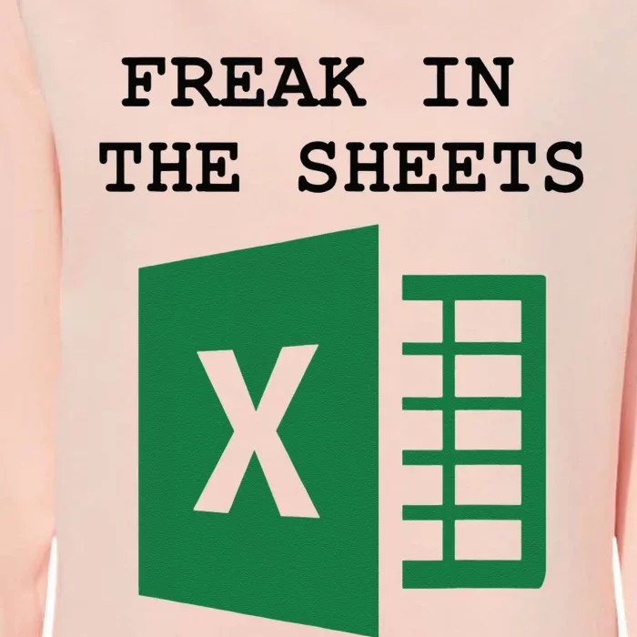 Freak In The Excel Sheets Womens California Wash Sweatshirt