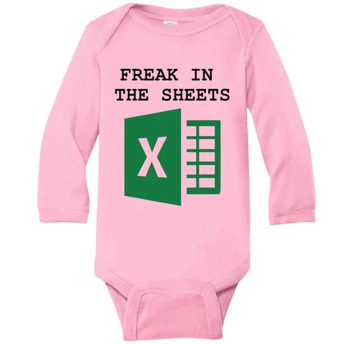 Freak In The Excel Sheets Baby Long Sleeve Bodysuit