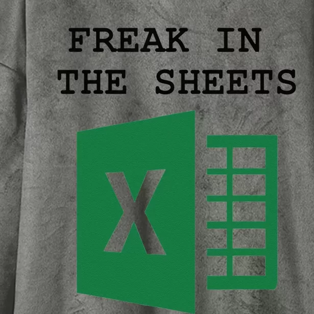 Freak In The Excel Sheets Hooded Wearable Blanket