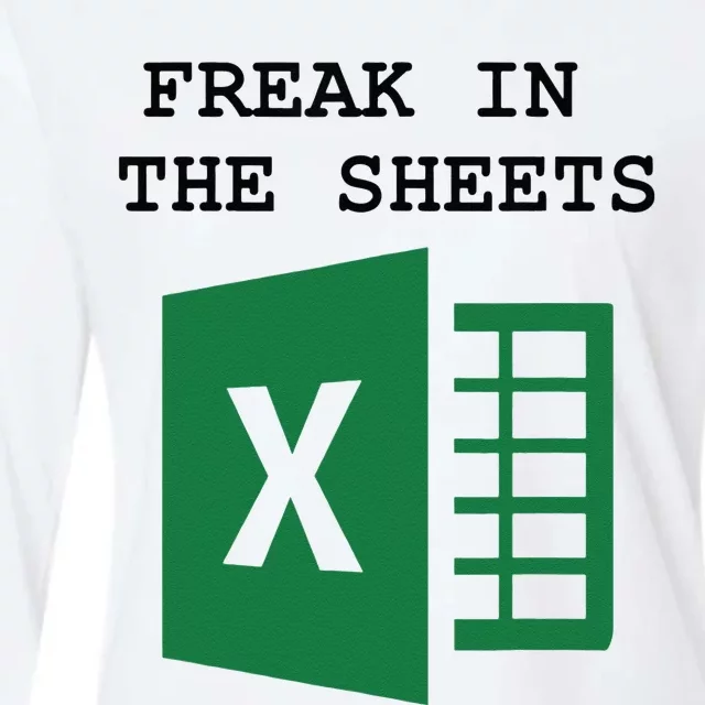 Freak In The Excel Sheets Womens Cotton Relaxed Long Sleeve T-Shirt