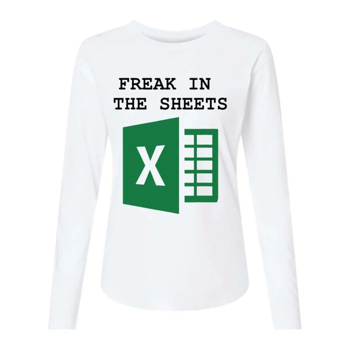 Freak In The Excel Sheets Womens Cotton Relaxed Long Sleeve T-Shirt