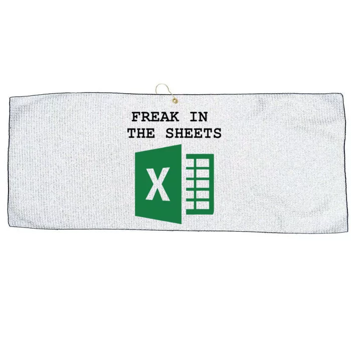 Freak In The Excel Sheets Large Microfiber Waffle Golf Towel