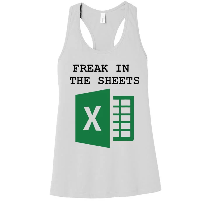 Freak In The Excel Sheets Women's Racerback Tank