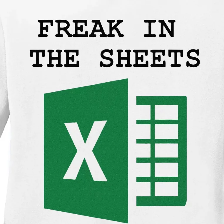 Freak In The Excel Sheets Ladies Long Sleeve Shirt